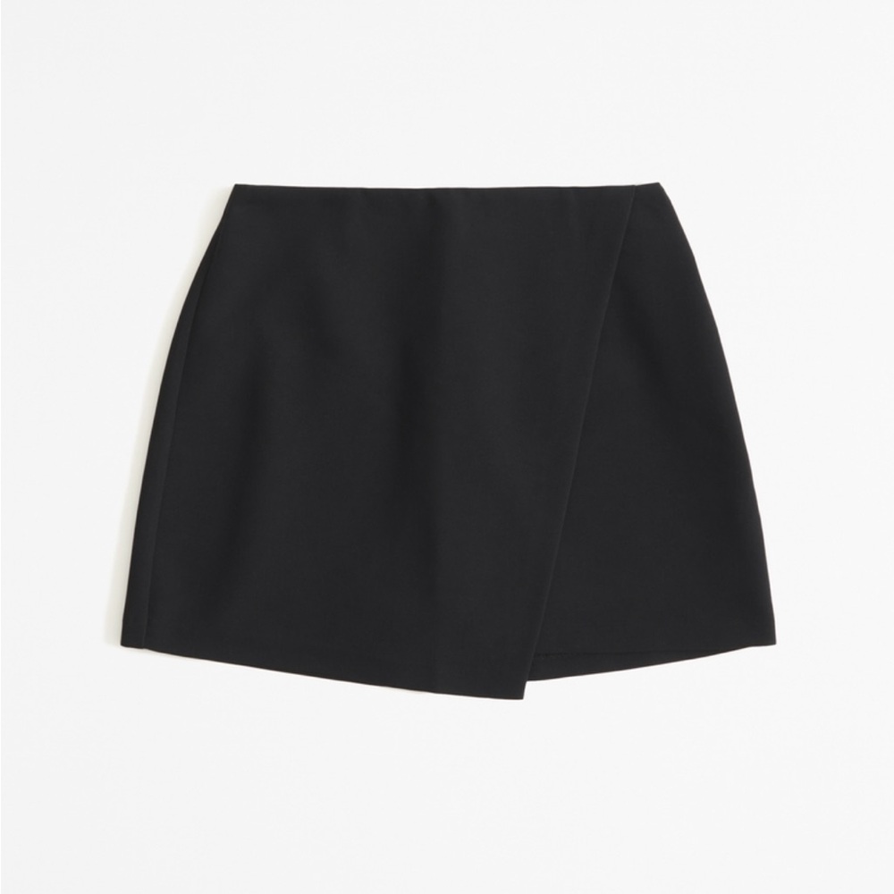 Abercrombie & Fitch Black Scarlett Wrap Mini Skort